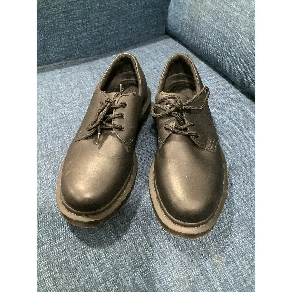 Dr Martens Oxford Safety Shoes Men 7 Black Slip Resistant 1461 Soft Toe Work EH
